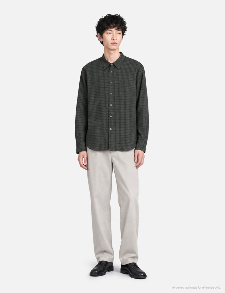Plaid Seersucker Check Shirt