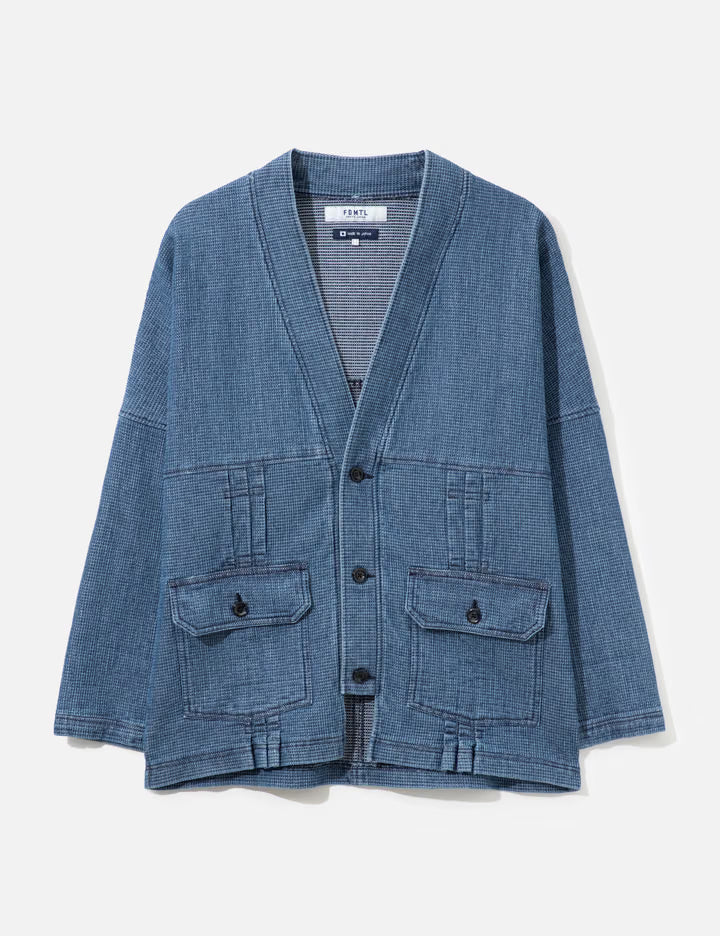 Pleats Cardigan 3YR Wash