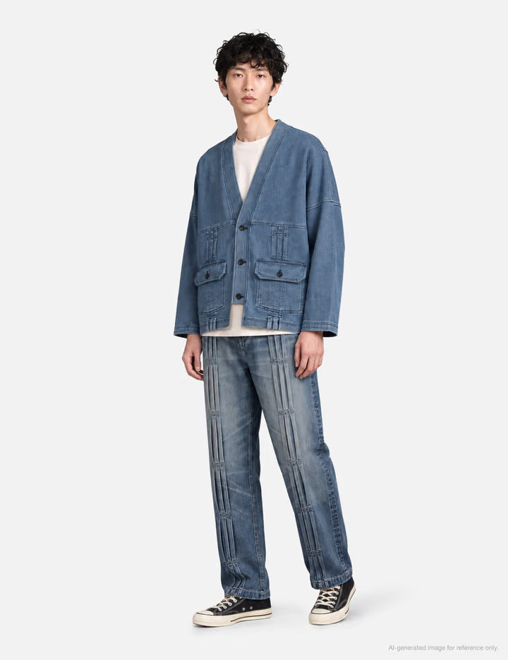 Pleats Denim Pants 3YR Wash