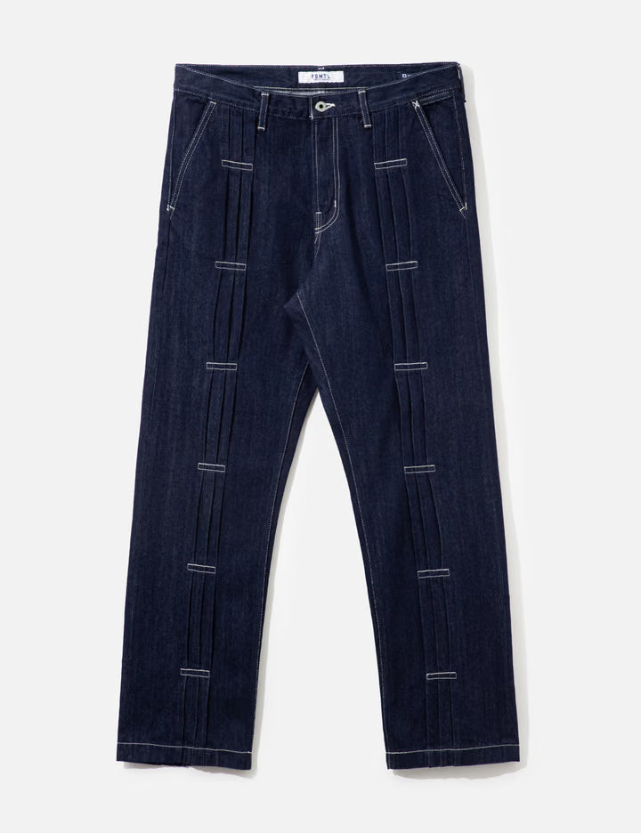 Pleats Denim Pants Rinse