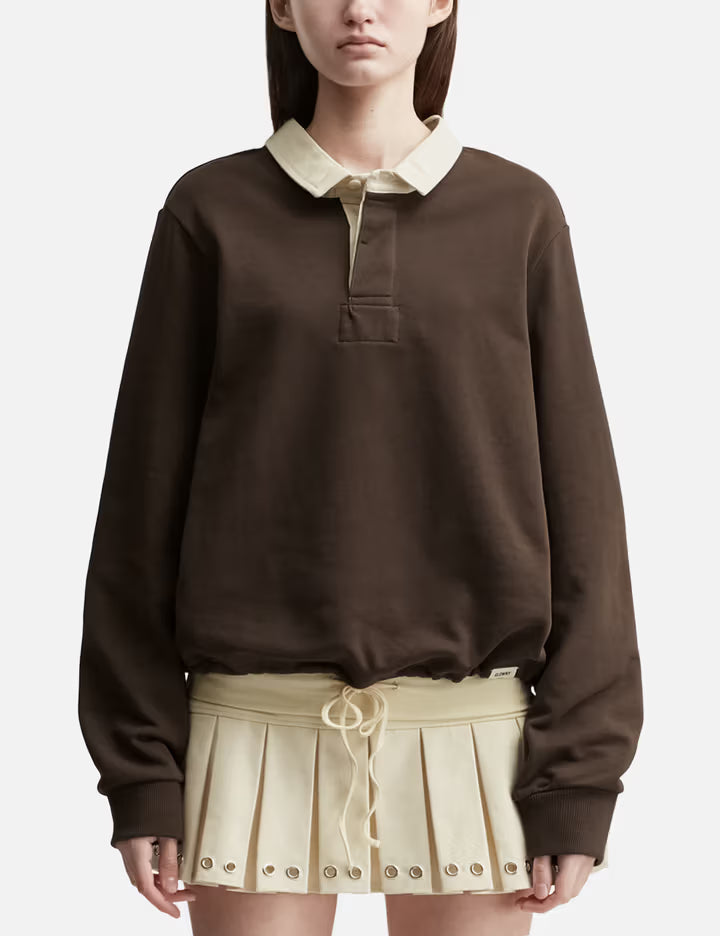 G Contrast Polo Long Sleeve