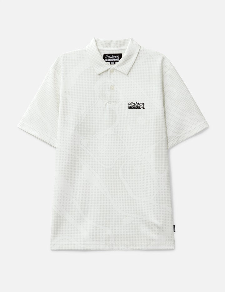 NH x Malbon Golf . Course Camo Pattern Polo Short Sleeve
