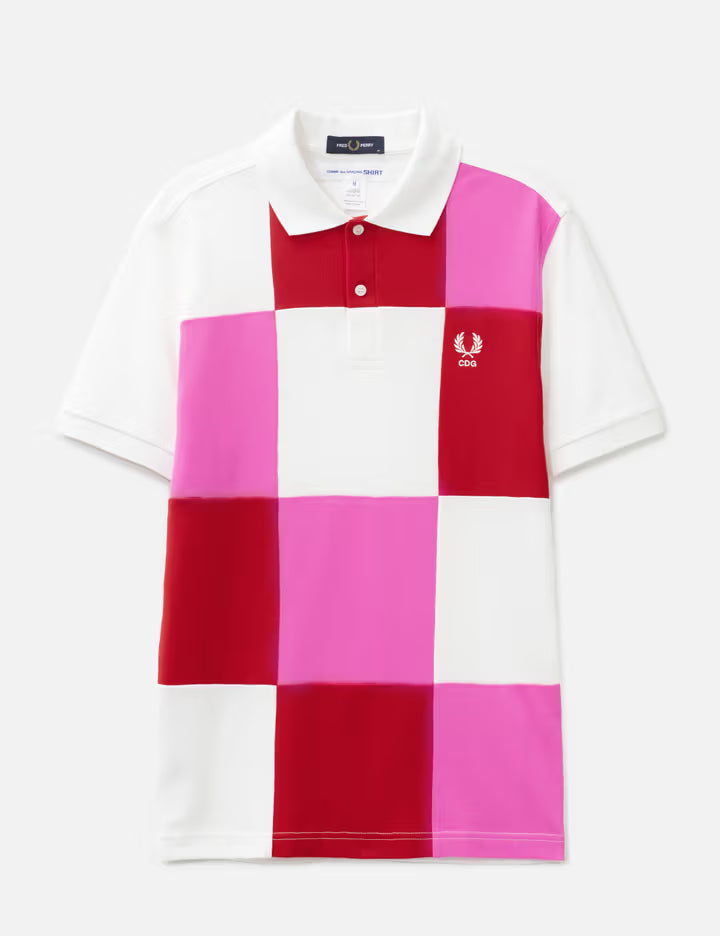 CDG Shirt X Fred Perry Checkered Polo
