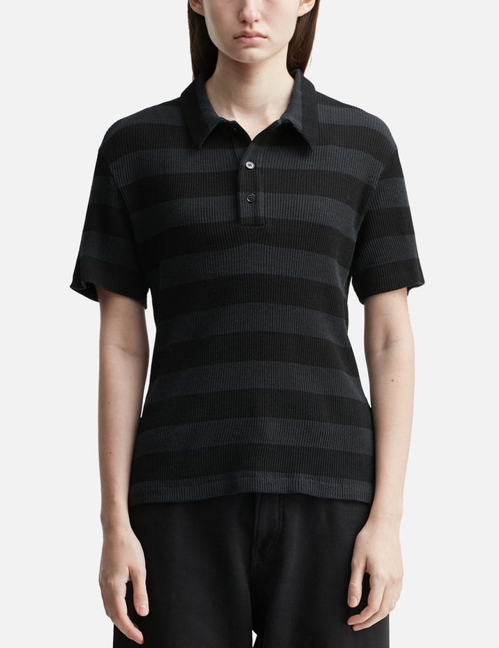 Ribbed Polo Top