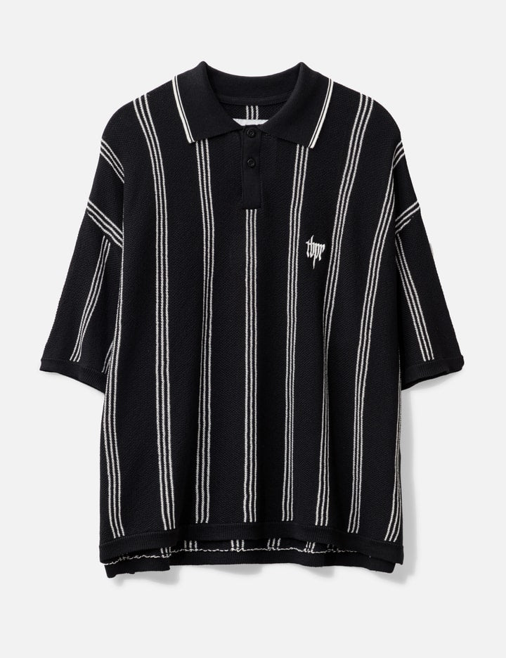 Stripe Knit Polo