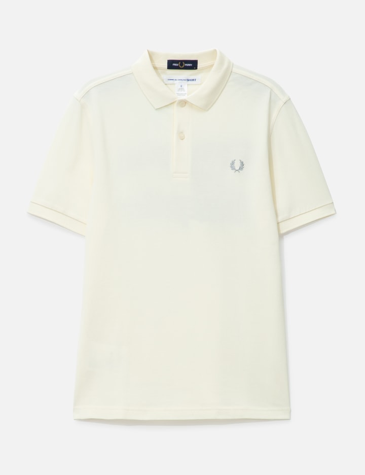 CDG SHIRT X FRED PERRY SS POLO W "FREEDOM IS ENERGY"