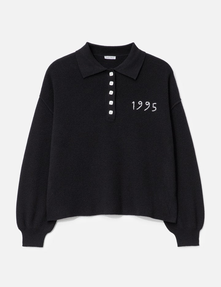 Black 1995 Knit Polo