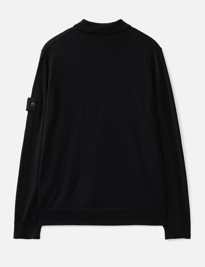 Pure Light RWS Wool_Stone Island Ghost Long-sleeve Polo Jumper