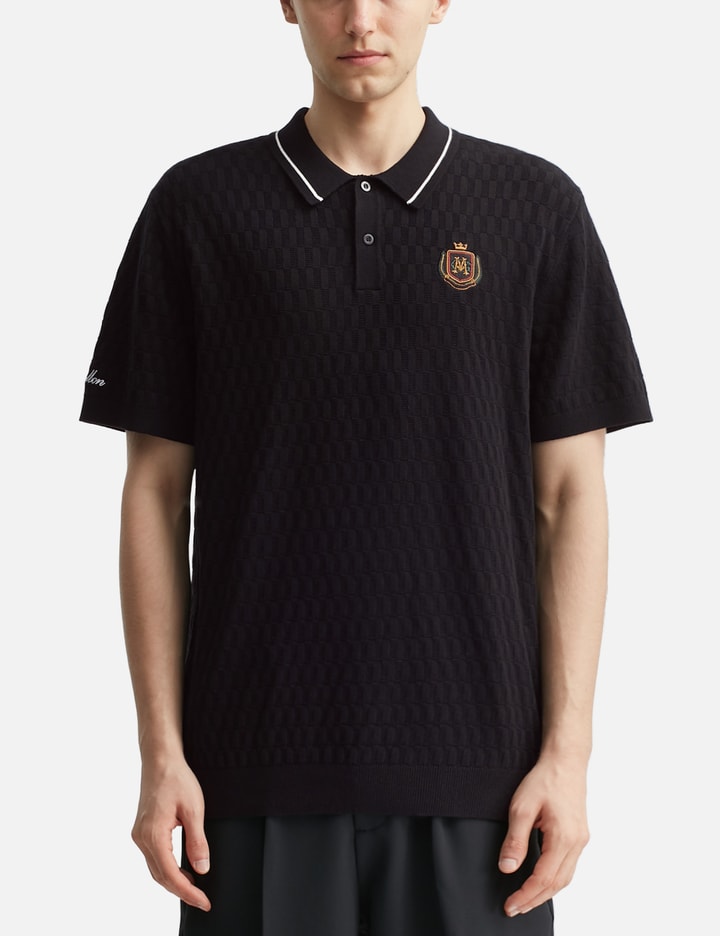 Crest Knit Polo