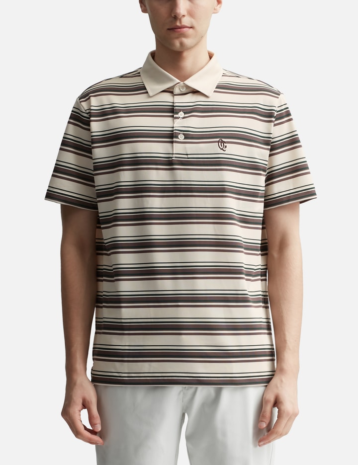 Monogram Striped Polo