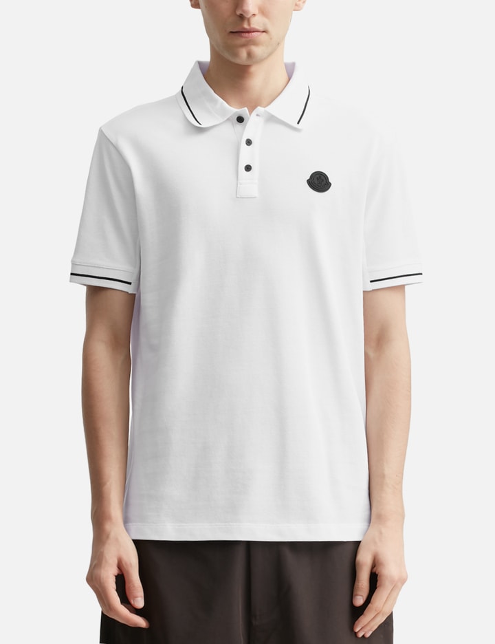 Logo Patch Cotton Polo Shirt