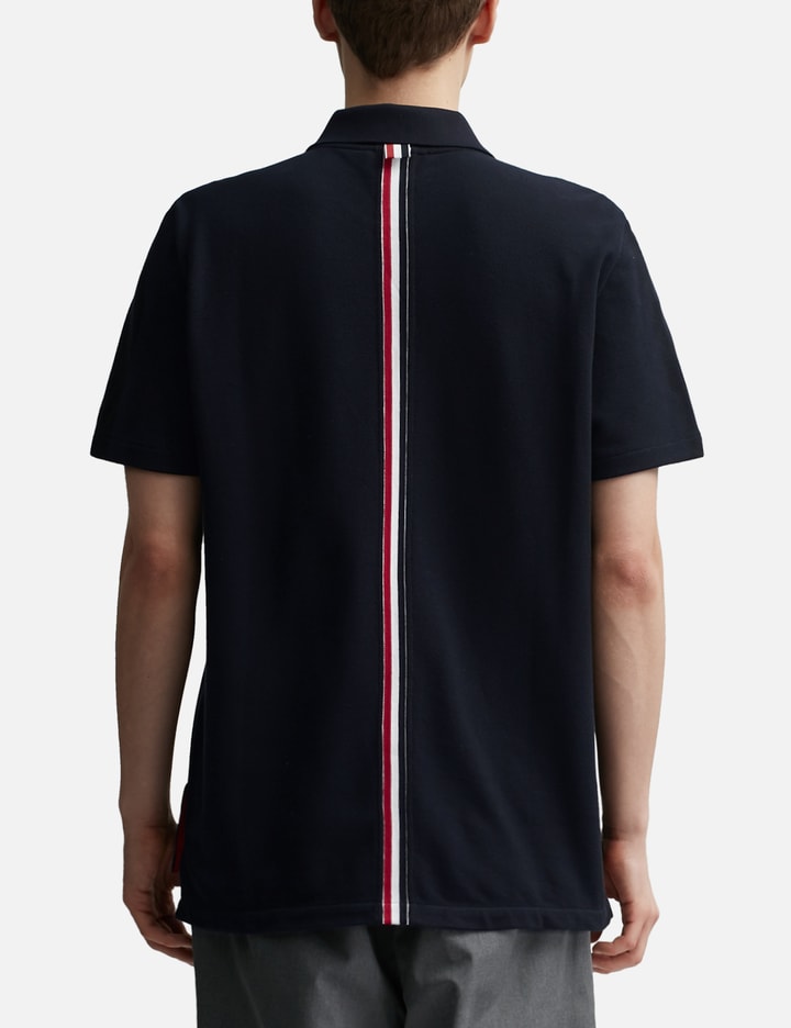 Center Back RWB-Stripe Polo Shirt