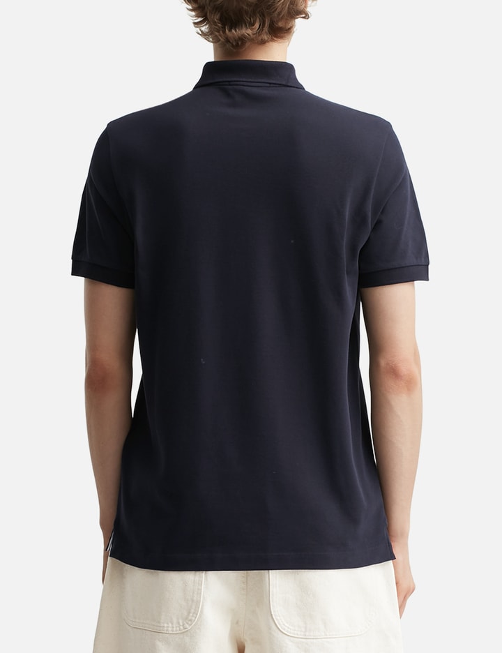 Short-sleeve Polo Shirt With Compass Patch