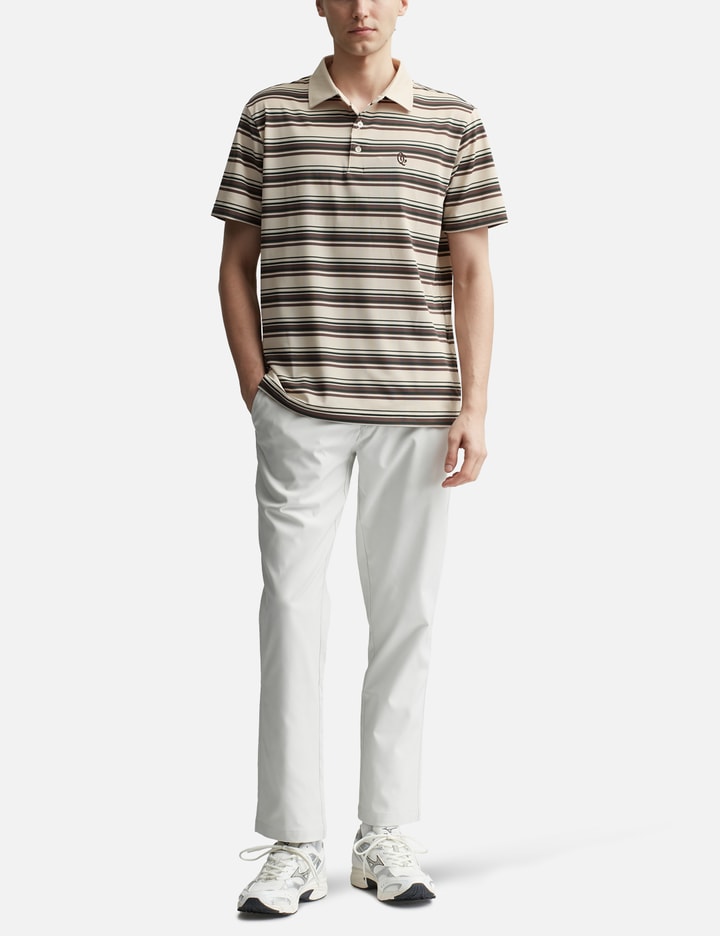 Monogram Striped Polo