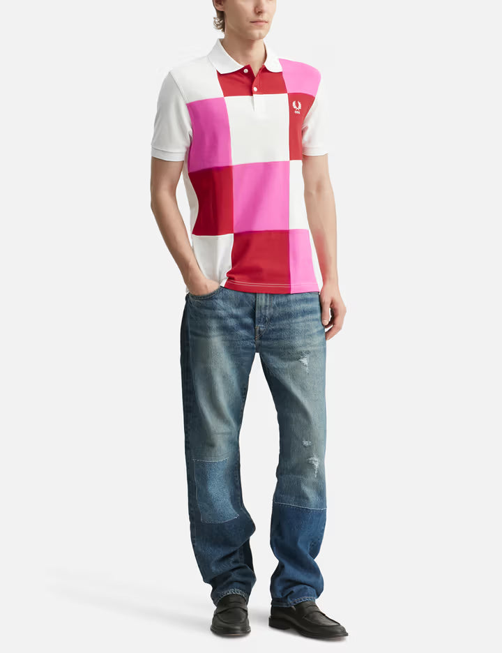 CDG Shirt X Fred Perry Checkered Polo