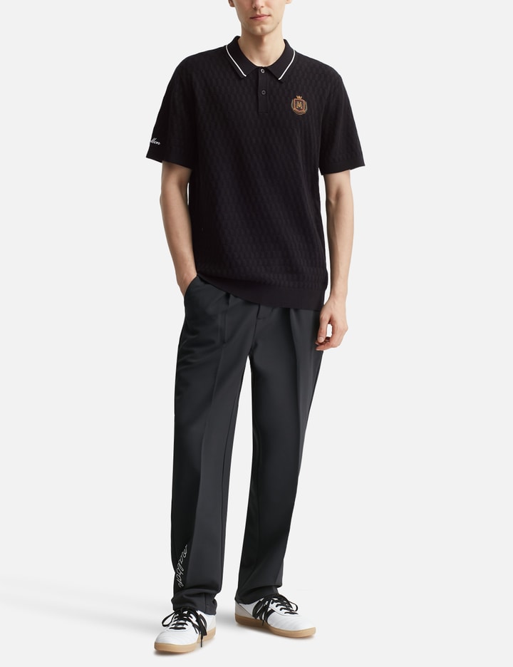 Crest Knit Polo
