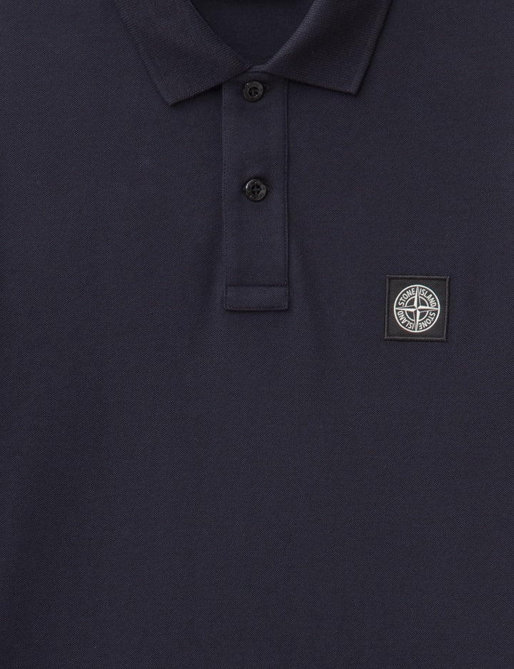 Short-sleeve Polo Shirt With Compass Patch