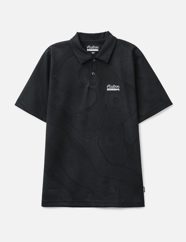 NH x Malbon Golf . Course Camo Pattern Polo Short Sleeve