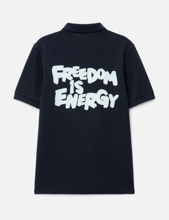 CDG Shirt X Fred Perry Short Sleeve Polo "Freedom is energy"