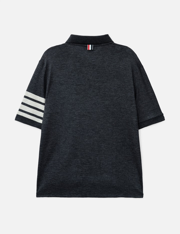 Wool Jersey 4-Bar Polo
