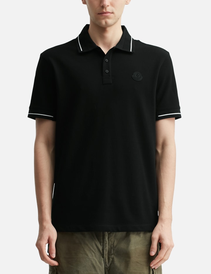 Logo Patch Cotton Polo Shirt