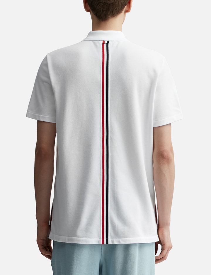 Center Back RWB-Stripe Polo Shirt