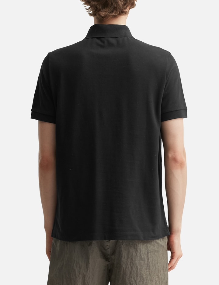Slim-fit Short-sleeve Polo Shirt With Compass Patch