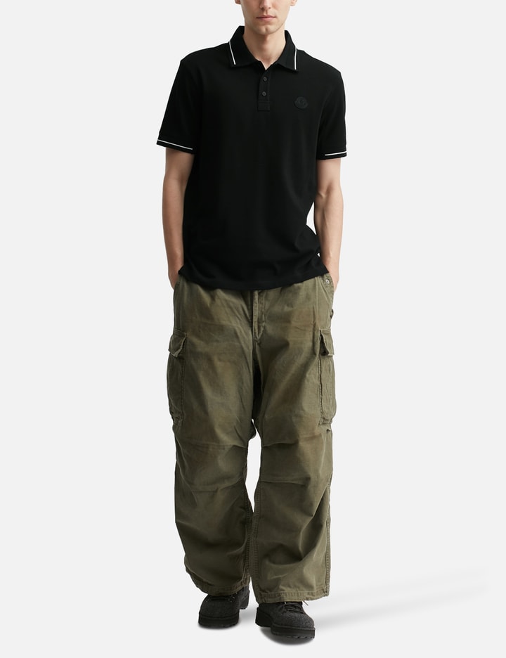 Logo Patch Cotton Polo Shirt