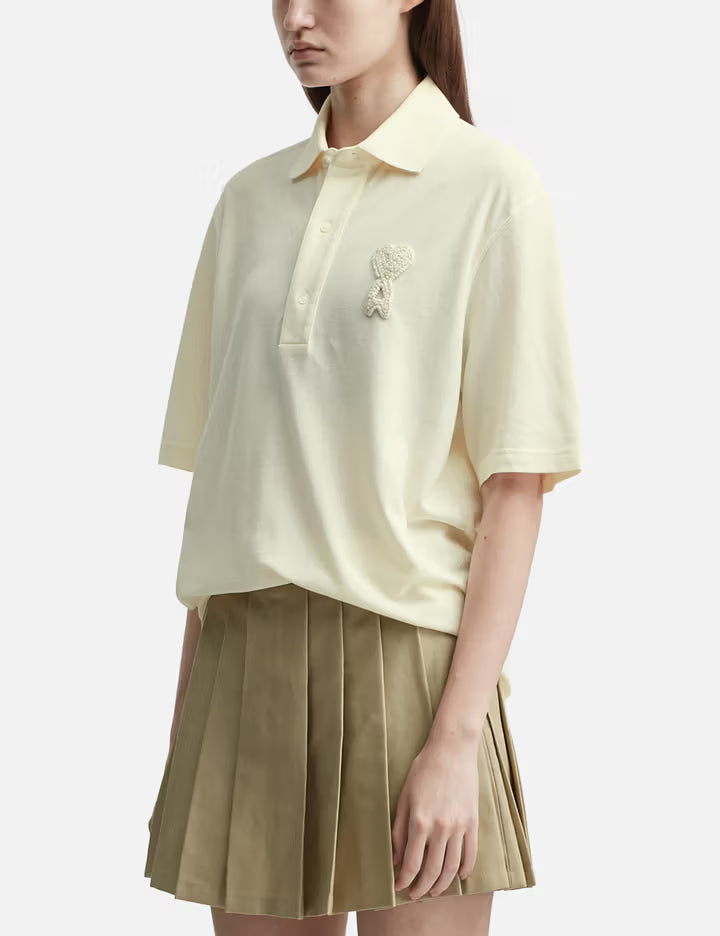 Ami De Coeur Super Lightweight Cotton Piqué Polo Shirt