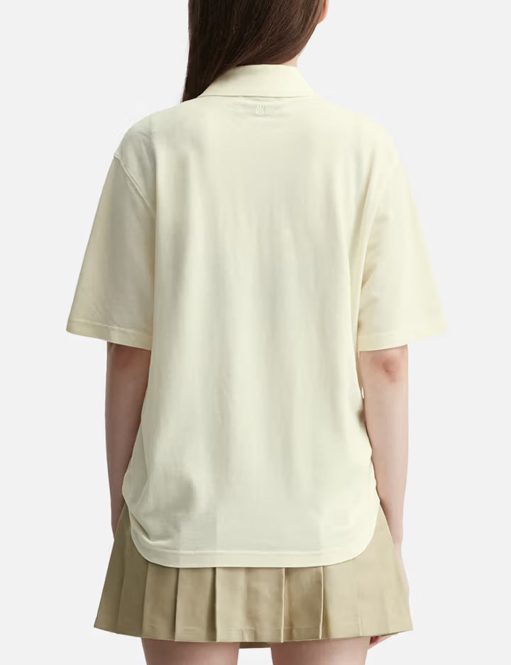 Ami De Coeur Super Lightweight Cotton Piqué Polo Shirt