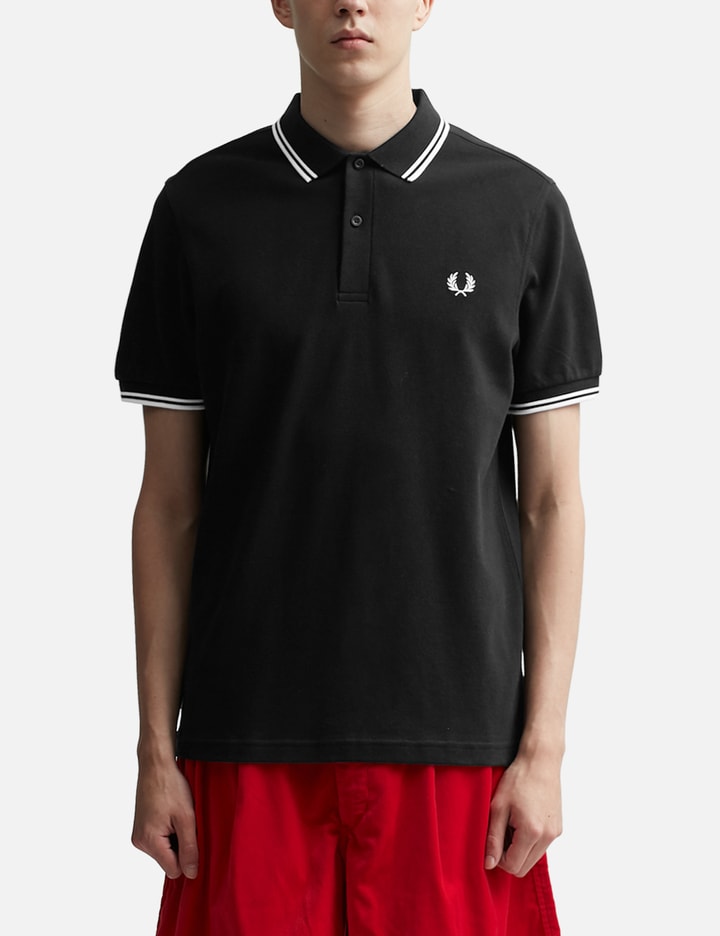 CDG Shirt X Fred Perry Short Sleeve Striped Polo "Strong Will"