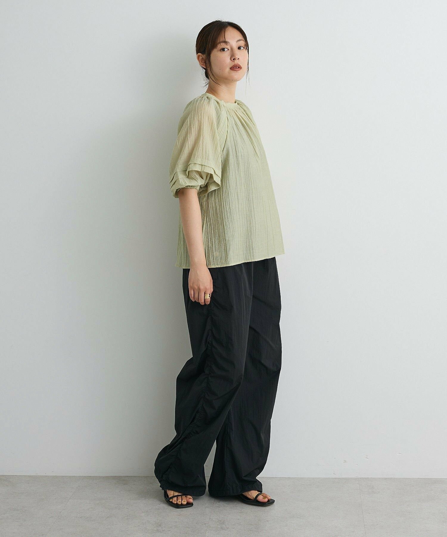 Sui Side Shirred Cargo Pants