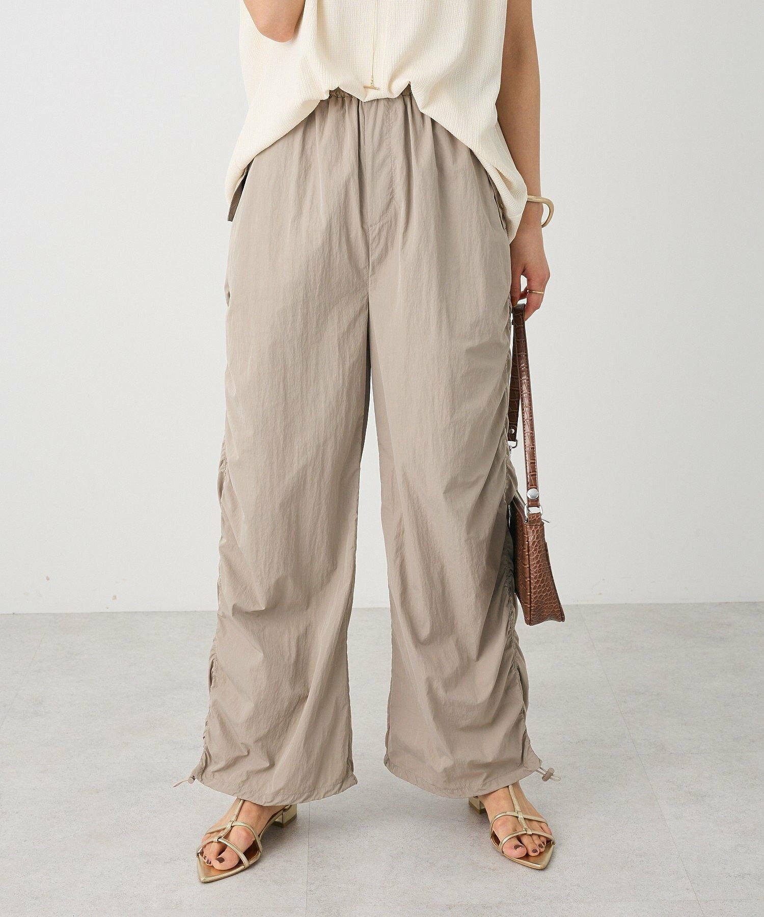 Sui Side Shirred Cargo Pants