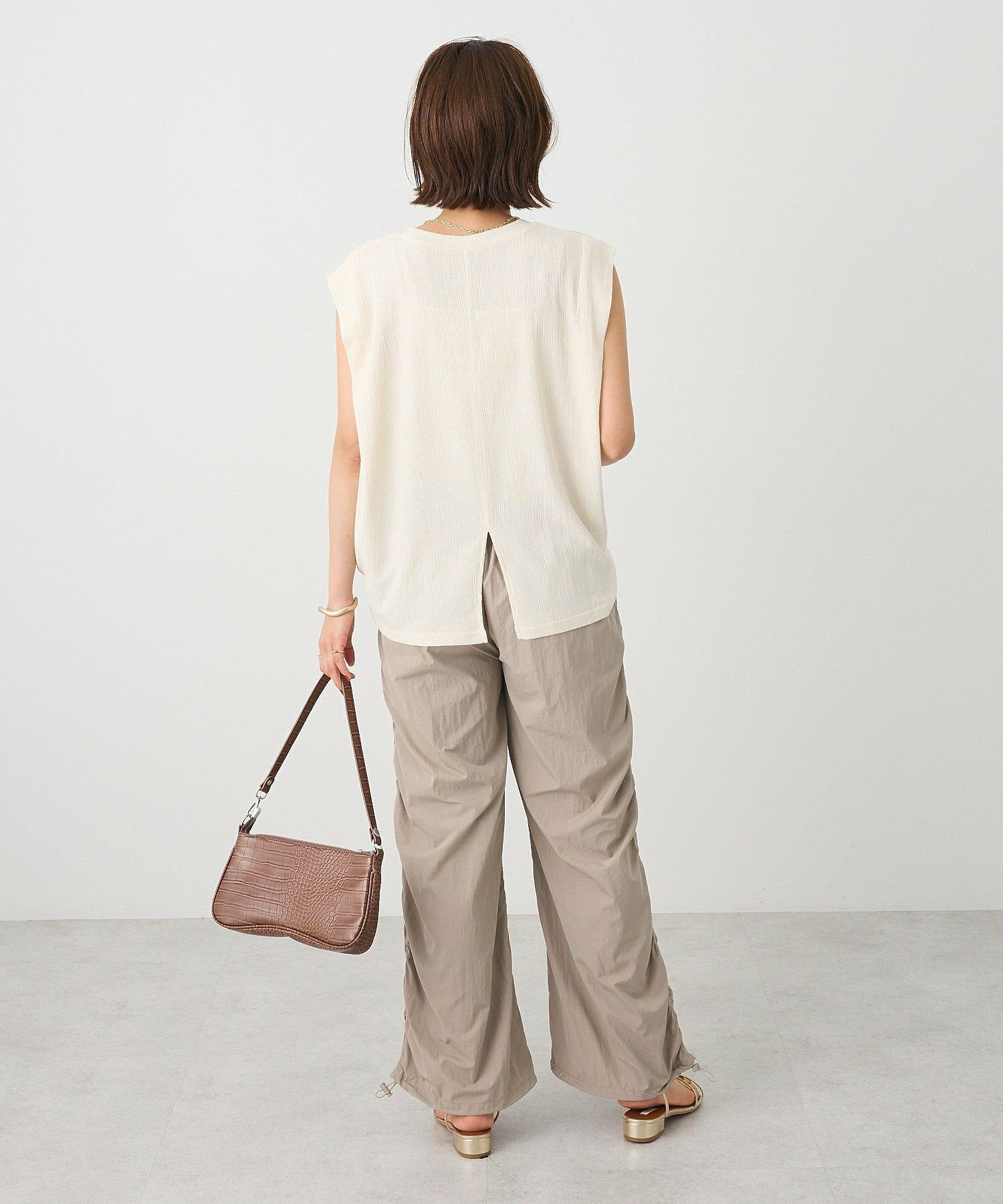 Sui Side Shirred Cargo Pants