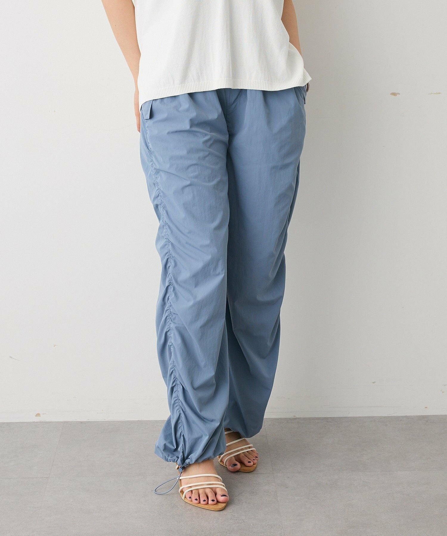 Sui Side Shirred Cargo Pants