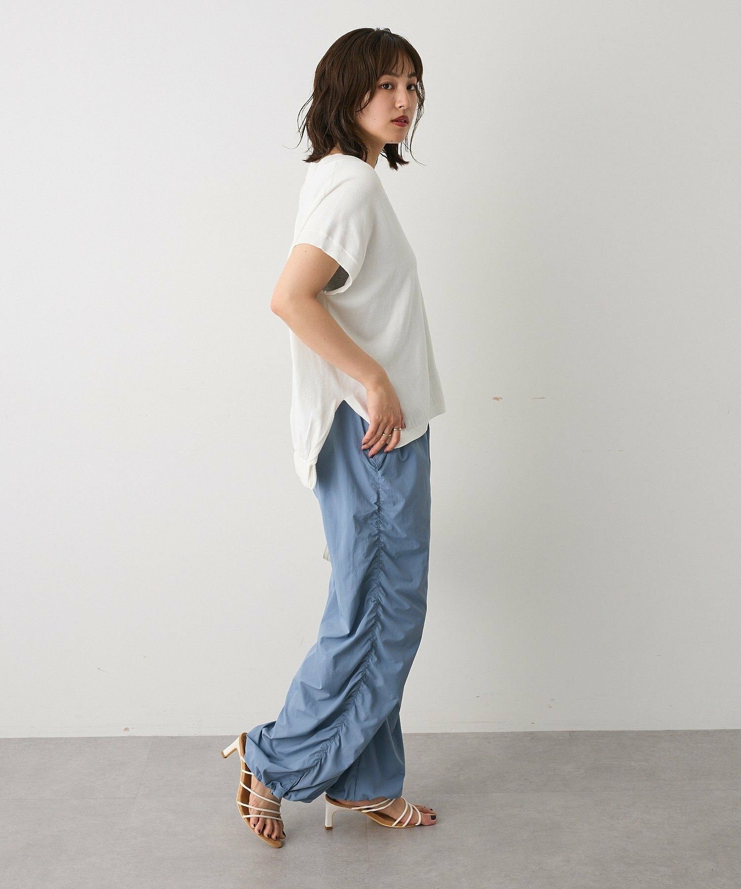 Sui Side Shirred Cargo Pants