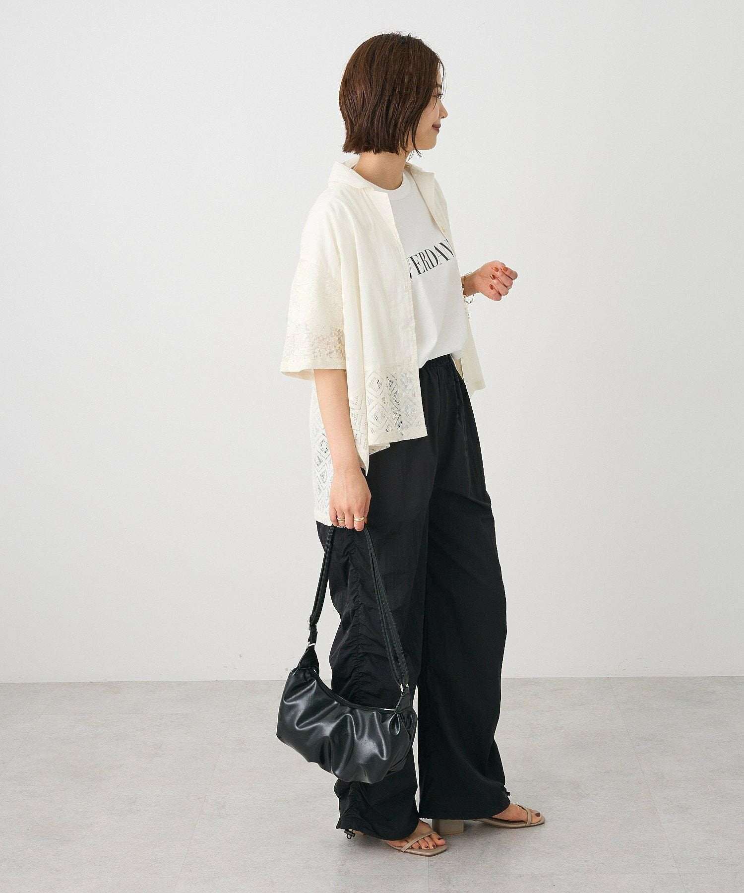 Sui Side Shirred Cargo Pants
