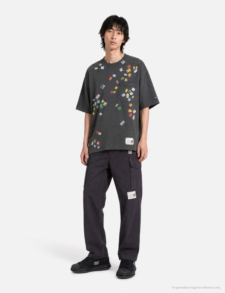 Price Tag Sticker Printed T-Shirt