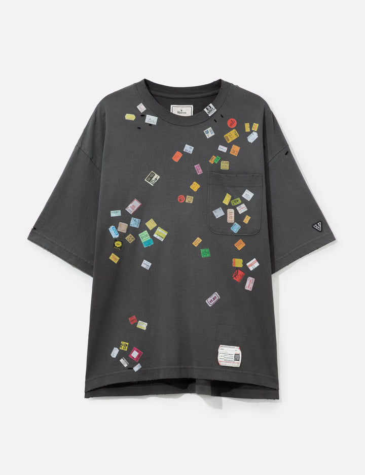 Price Tag Sticker Printed T-Shirt