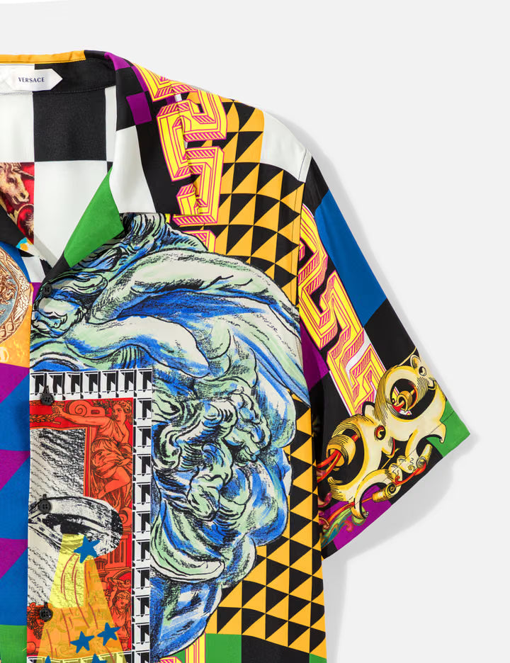 Printed Silk Twill Regular Shirt