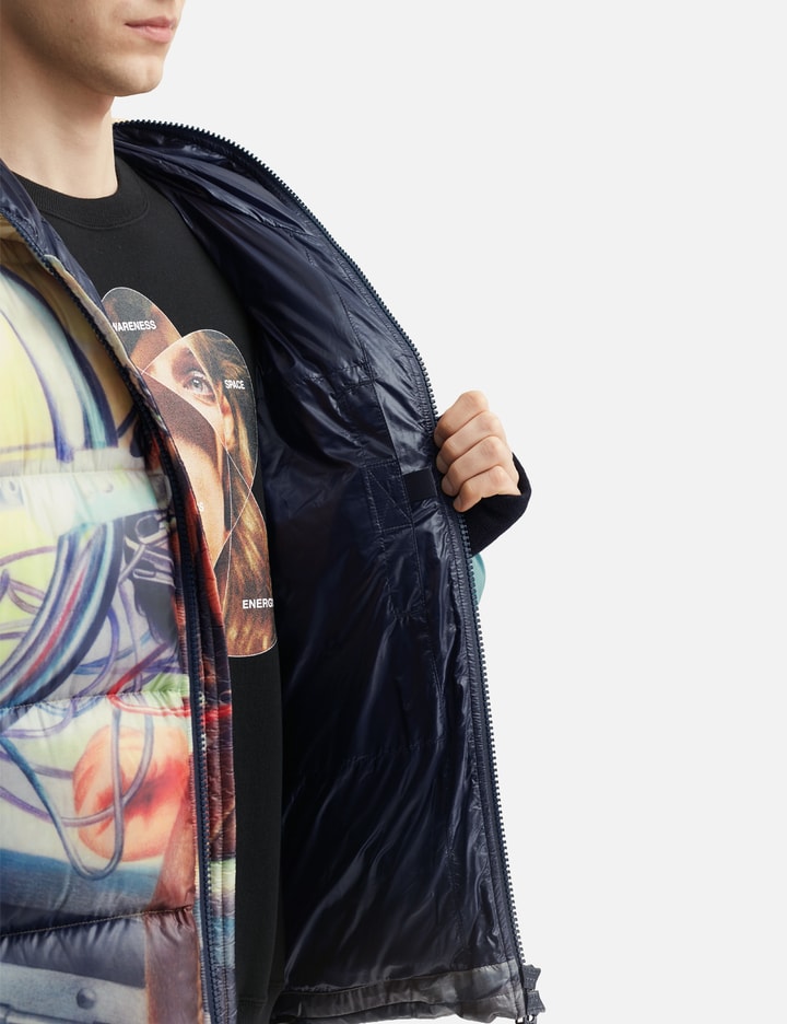 UC2E4203 Allover Print Zip Front & Back Down Jacket