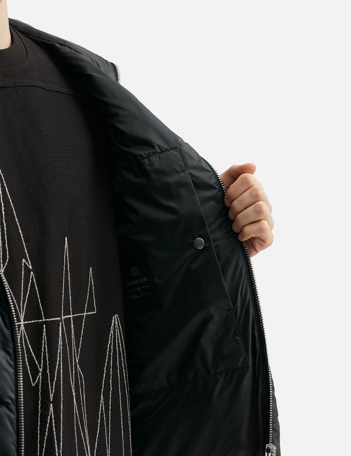Moncler + Rick Owens Ziplock Hooded Short Down Jacket