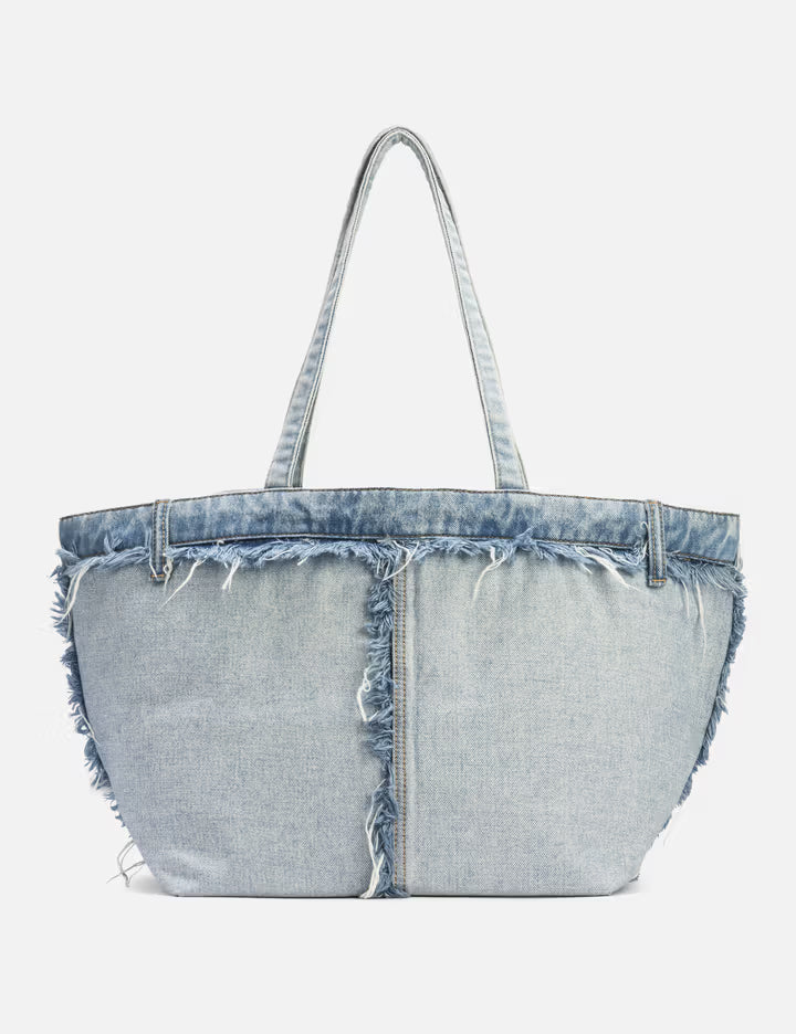 Punch Denim Fray Tote