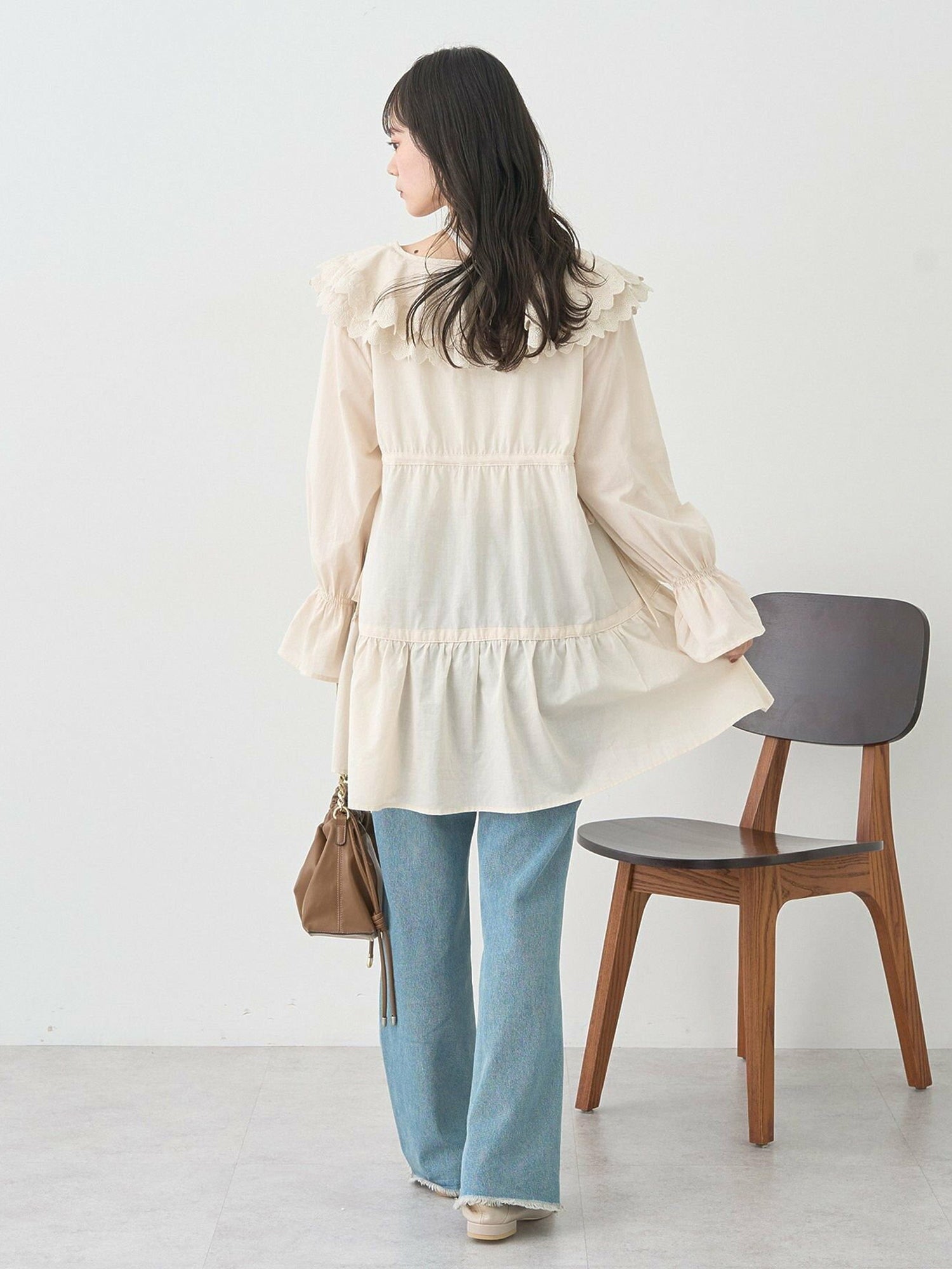 Mizuki Ribbon Ruffle Mini Dress