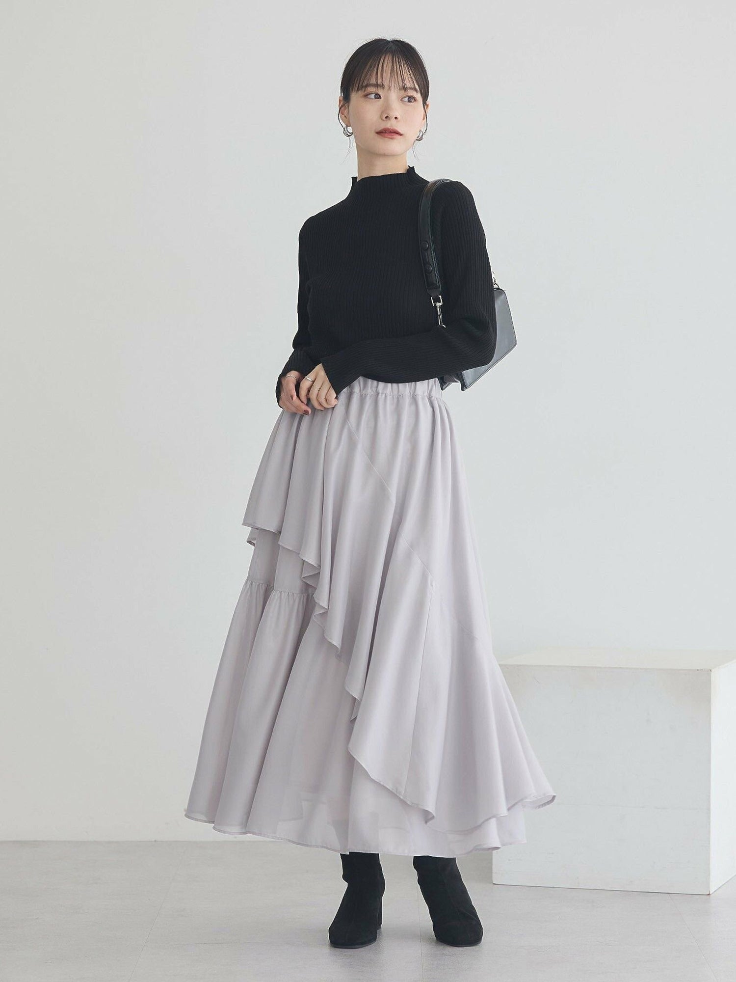 Himari Shiny Ruffle Skirt