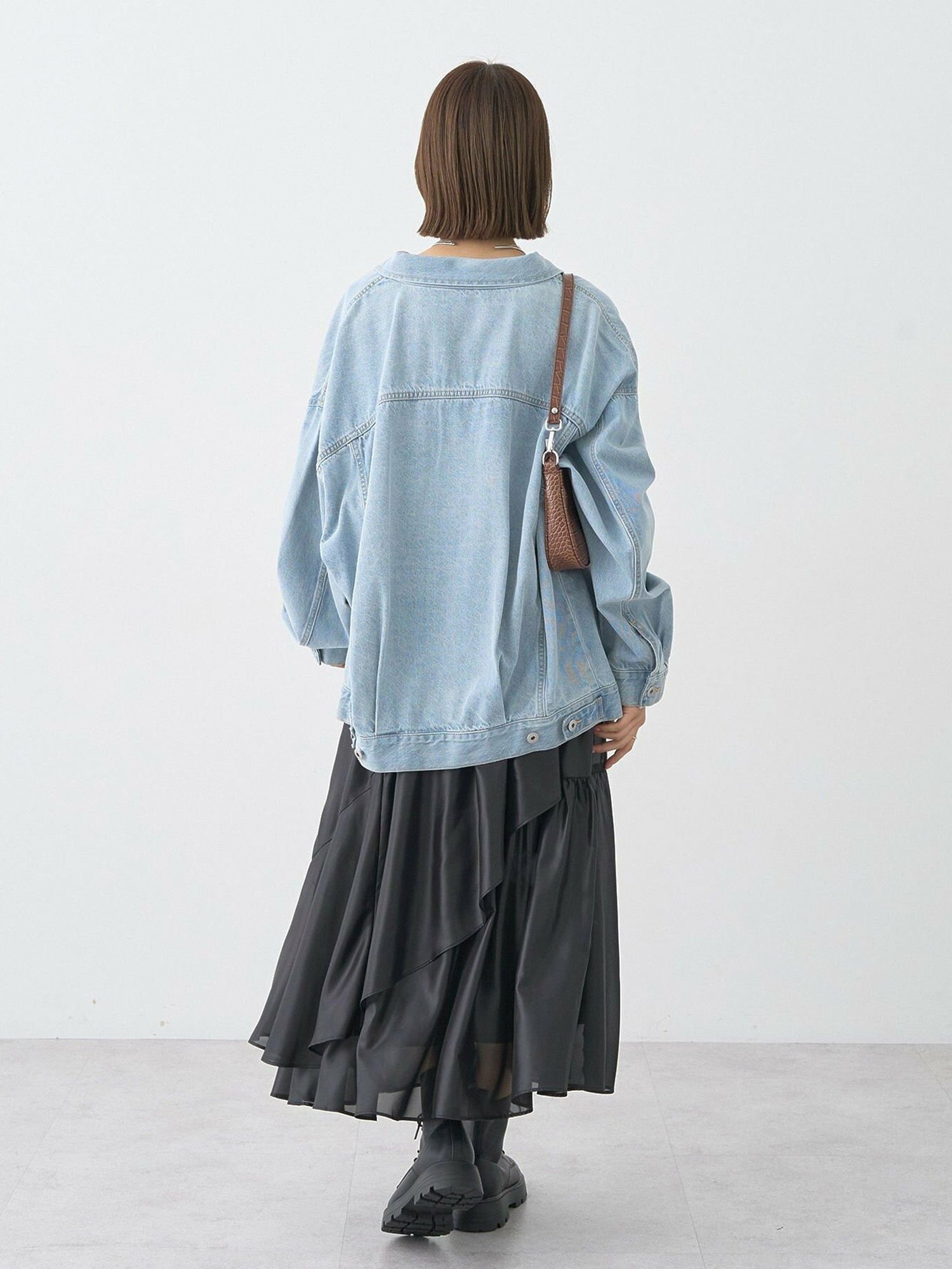 Himari Shiny Ruffle Skirt