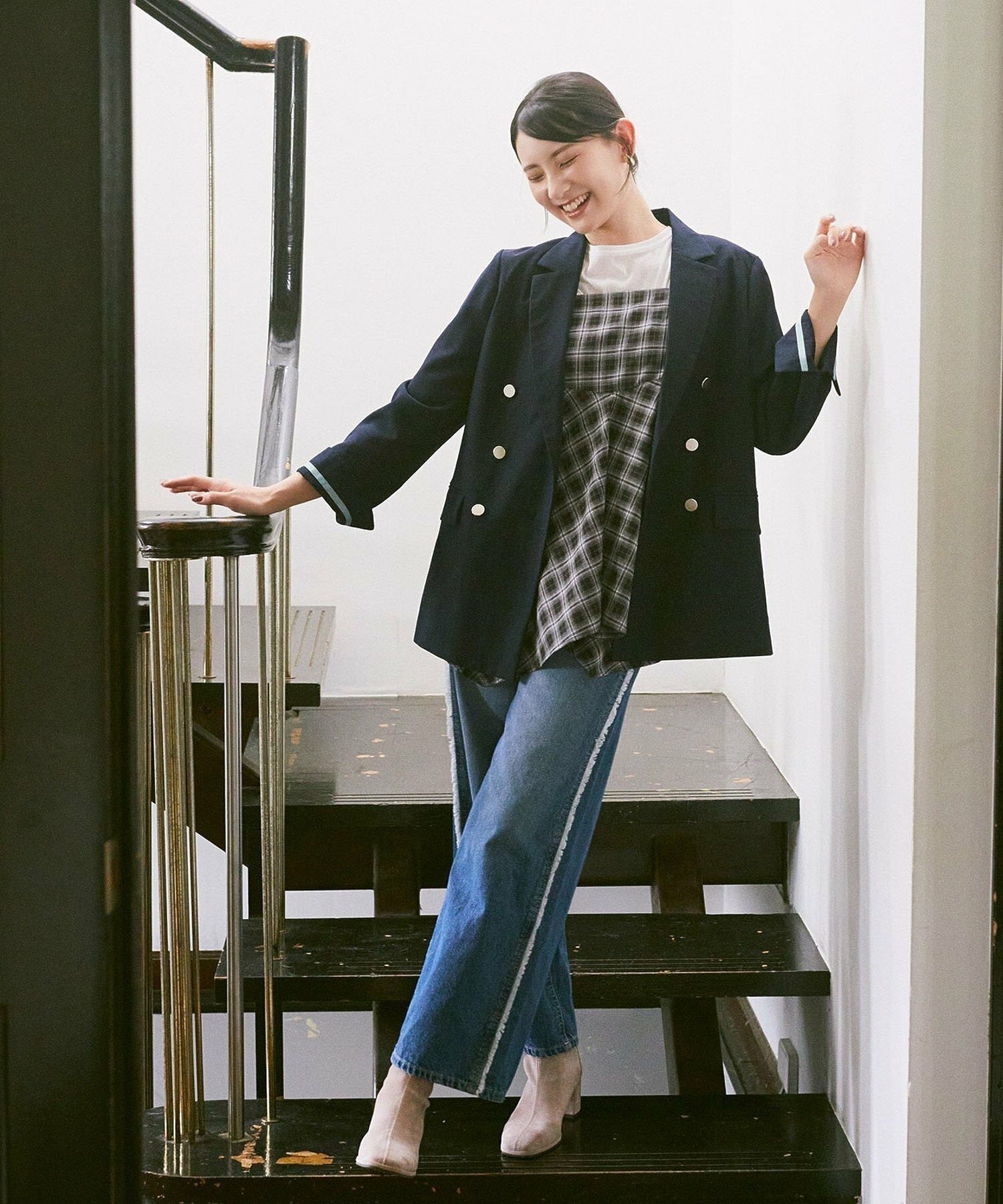 Shinju Wide Fringe Denim Pants