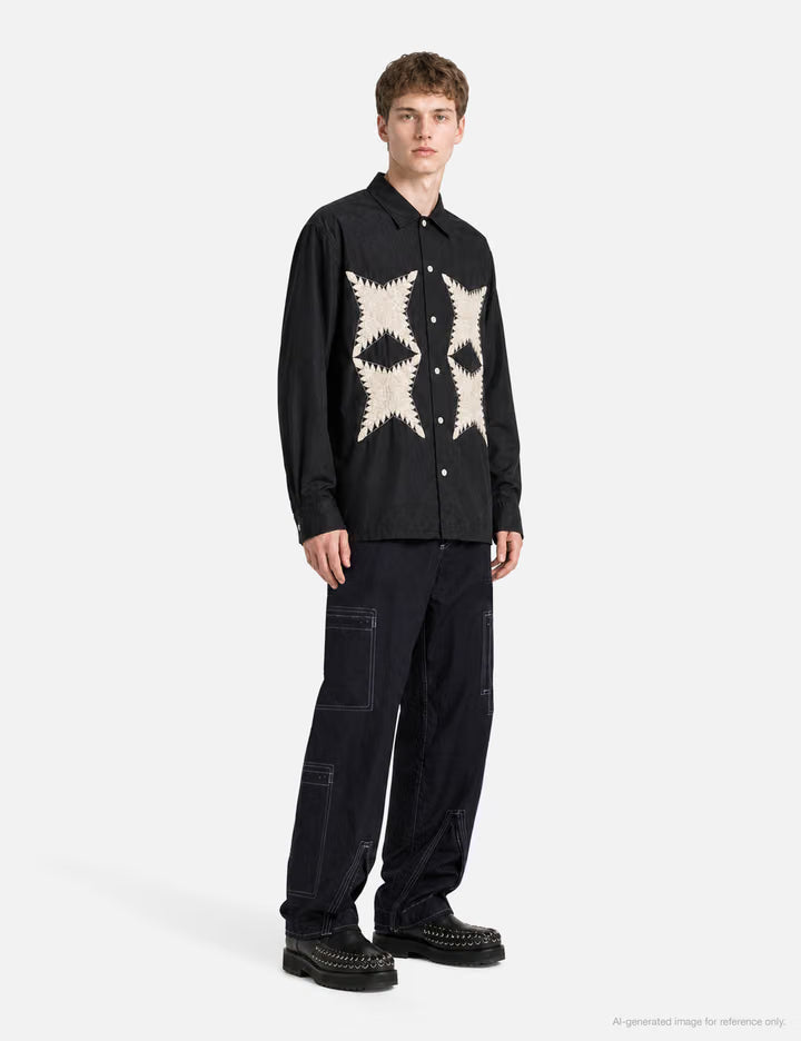 Quilt Embroidery Shirt