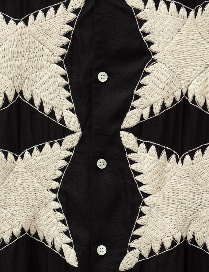 Quilt Embroidery Shirt