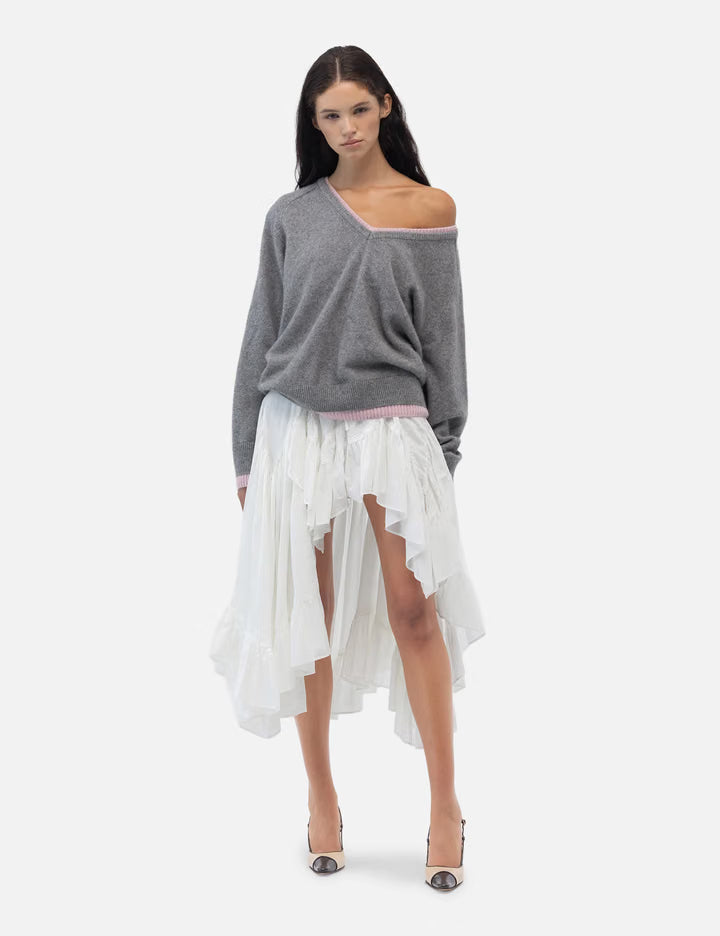 Raccoon Hazy Layered V-Neck Knit